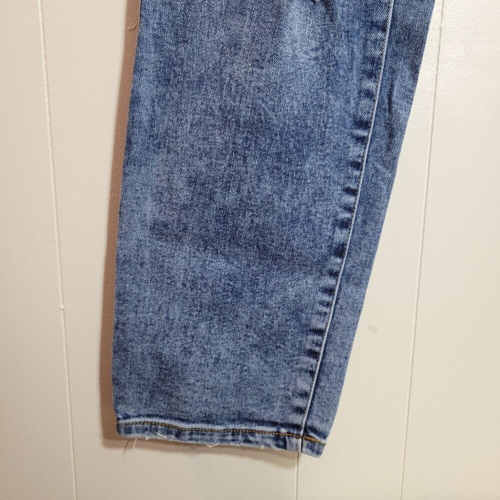 LC Lauren Conrad Size 8 Medium Vintage Wash Ripped Distressed Straight Leg Jeans - Picture 4 of 11